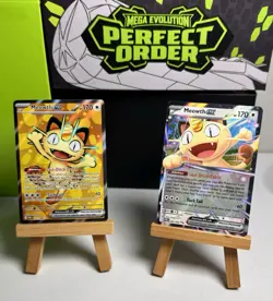 Meowth Ex - Perfect Order - Pokemon TCG - NM M - Lot Of 2 ME:03 - Image 1