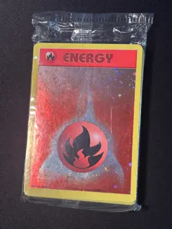 SEALED Pokemon League Promo 25x Fire Energy Pack 2002 WOTC - Image 1