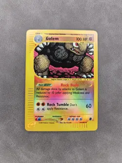 Pokemon TCG Golem 14/165 Reverse Holo Rare Expedition Base Set - NM - Image 1
