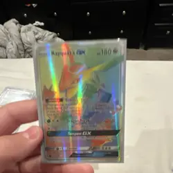 Pokemon Rayquaza GX Rainbow Rare Full Art Holo Sm-Celestial Storm 177/168 - Image 1