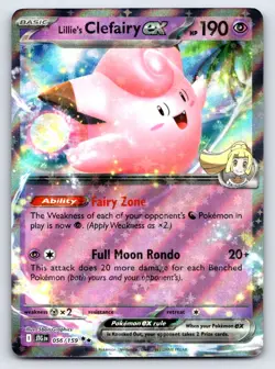 Lillie's Clefairy ex 056/159 Double Rare Journey Together Pokemon Near Mint - Image 1
