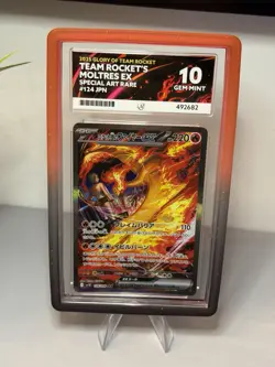 Pokemon Team Rocket’s Moltres EX 124/098 SAR JPN Glory Of Team Rocket ACE 10 - Image 1