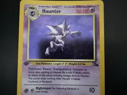 Haunter 6/62 Holo 1st Edition Pokemon Card Fossil Near Mint Minus (NM-) - Image 3