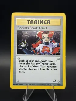 Rocket's Sneak Attack 16/82 Team Rocket Holo Pokemon TCG - Image 1