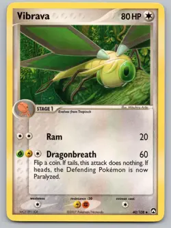 Vibrava 40/108 Uncommon Power Keepers Pokemon Lightly Played - Image 1