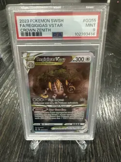 ** PSA -9 ** Pokemon 2023 Crown Zenith Full Art REGIGIGAS Vstar #GG55 - Image 1