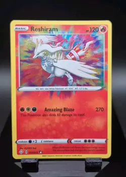 Pokemon Amazing Rare Reshiram 017/072- SWSH Shining Fates AR - Image 1