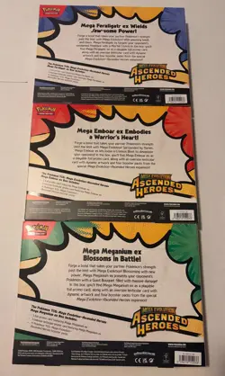 Pokemon TCG Mega Evolution Ascended Heroes ex Box 3pack - Image 2
