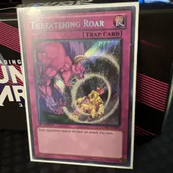 Yugioh Threatening Roar LCYW-EN297 Secret Rare 1st Ed LP - Image 1