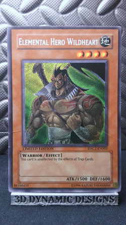 | Yugioh Elemental HERO Wildheart EHC2-EN003 Secret Hero Collection HP 🔥 | - Image 1