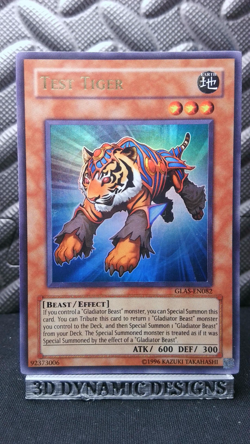 | Yugioh Test Tiger GLAS-EN082 Ultra Rare Gladiators Assault NM- 🔥 | - Image 1