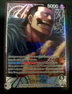 🔥 Crocodile OP14 - 079 Alt Art Leader English One Piece TCG 🔥 - Image 1