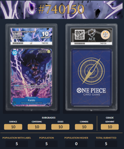 Kaido OP04‑044 SR Parallel – ACE 10 GEM MINT – One Piece TCG - Image 3