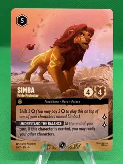 Disney Lorcana Simba - Pride Protector - Promo Card 8/C2 EN 6 Non-Foil - Image 1