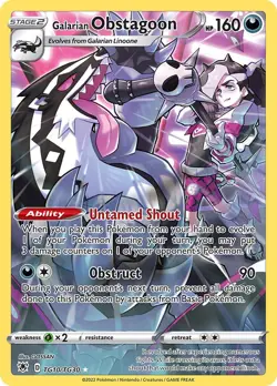 Galarian Obstagoon - TG10/TG30 - Astral Radiance - NM - Pokemon - Read Desc. - Image 1