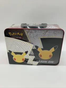 Pokemon 25th Anniversary Celebrations Treasure Chest Lunchbox Tin Factory SEALED - Image 3