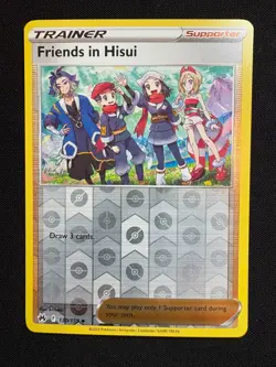 Friends in Hisui 130/159 Reverse Holo LP-NM - Pokemon TCG Sw&Sh Crown Zenith CRZ - Image 1
