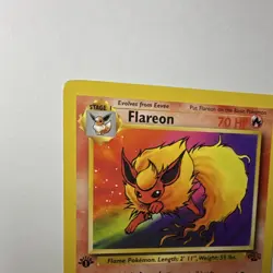 Pokemon TCG Flareon Jungle 1st Edition Rare Regular 19/64 70 HP 1999 English - Image 3