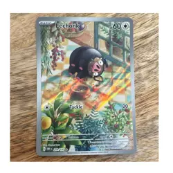 Pokemon TCG Lechonk 209/197 SV03 Obsidian Flames Illustration Rare Holo - Image 1