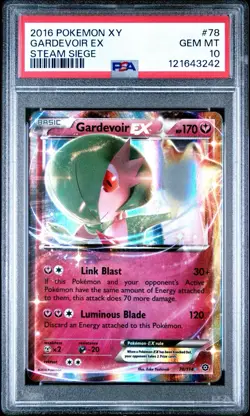 2016 Pokemon XY Steam Siege Gardevoir EX 78/114 PSA 10 Gem Mint - Image 1