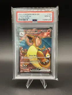 2023 POKEMON MEW EN-151 ULTRA RARE #183 CHARIZARD EX PSA 10 - Image 1