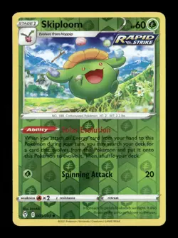 Skiploom Reverse Holo Uncommon SWSH07: Evolving Skies 003/203 NM Pokemon LP - Image 1