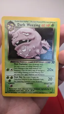 Pokemon TCG Dark Weezing 14/82 Team Rocket Holo Rare - Image 3
