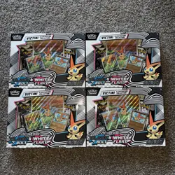 Pokemon Black Bolt & White Flare Victini Illustration Collection Box - Lot of 4 - Image 1