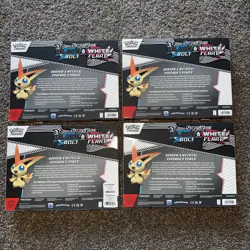 Pokemon Black Bolt & White Flare Victini Illustration Collection Box - Lot of 4 - Image 2
