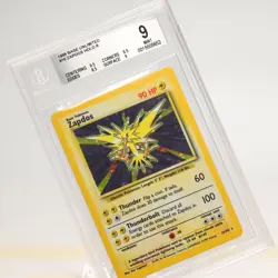 Pokemon TCG - Zapdos Base Set 16/102 Holo Unlimited Holo Rare - BGS 9 - Image 1
