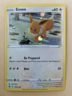 EEVEE-POKEMON PROMO-EEVEE-BLACK STAR PROMO-SWSH190 - Image 1