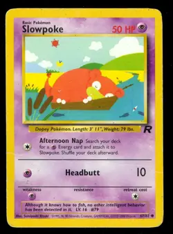 Pokemon SLOWPOKE 67/82 Team Rocket - - MOD PLAY - Image 1