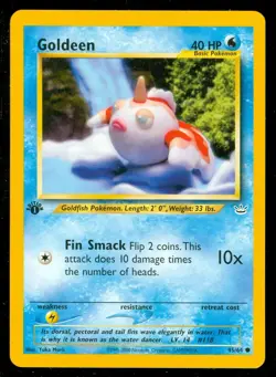 Pokemon GOLDEEN 45/64 - 1st Edition Neo Revelation - NEAR MINT/MINT - Image 1
