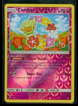 Pokemon COMFEY 93/145 - Guardians Rising RARE Rev Holo - MINT - Image 1