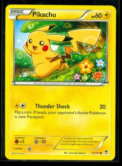 Pokemon PIKACHU 27/111 - XY Furious Fists - NEAR MINT/MINT - Image 1