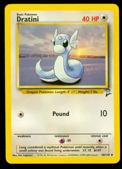 Pokemon DRATINI 38/130 - Base 2 - - Lightly Played - Image 1