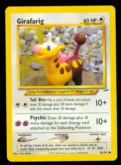 Pokemon GIRAFARIG 66/105 Neo Destiny - - NEAR MINT/MINT - Image 1