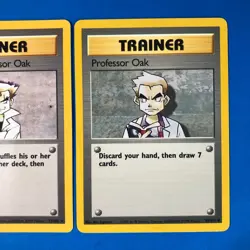 Pokemon TCG Imposter Professor Oak 73/102 Base Set Rare & Professor Oak 88/102 - Image 3