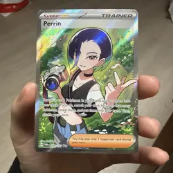 Pokemon TCG Perrin 209/167 SV06 Twilight Masquerade Ultra Rare Full Art Holo - Image 1