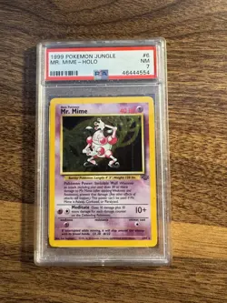 Mr. Mime 6/64 Holo - Pokemon TCG Unlimited Jungle PSA 7 - Image 1
