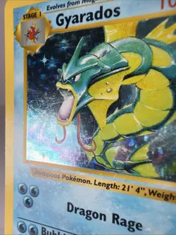 Pokemon TCG Gyarados Base Set 6/102 Holo Rare SHADOWLESS MP - Image 2