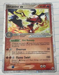 Arcanine ex 83/92 Legend Maker Holo Pokemon 2006 - Image 1