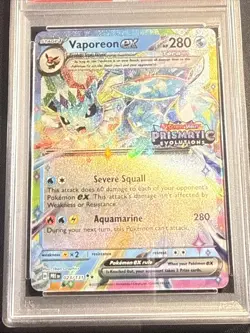 Pokemon Vaporeon Ex 023/131 SURPRISE BOX PROMO PSA 9 MINT Prismatic - Image 2