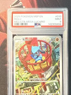 PSA 9 Riolu 010 Me: Mega Evolution Promo Holo 2025 Pokemon TCG EN - Image 3