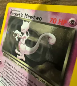 Nintendo Pokemon TCG Rocket's Mewtwo Gym Challenge Holo ENG 2000 70HP 14/132 - Image 5