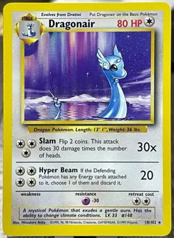 1999 Pokemon Base Set 18/102 Dragonair VLP 🔥 - Image 1