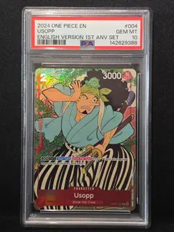 2024 ONE PIECE ENGLISH VERSION 1ST ANNIVERSARY SET USOPP *RARE* PSA-10 #004 - Image 1