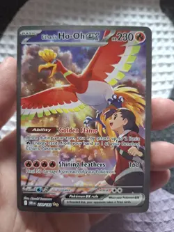Ethan's Ho-Oh ex 230/182 Special Illustration Rare Destined Pokemon Card MINT - Image 1