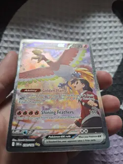 Ethan's Ho-Oh ex 230/182 Special Illustration Rare Destined Pokemon Card MINT - Image 2