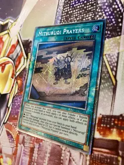 L26D-ENM14 MITSURUGI PRAYERS STARLIGHT RARE 1ST EDITION YuGiOh CARD - Image 2
